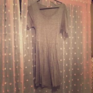 Fit & flare grey dress
